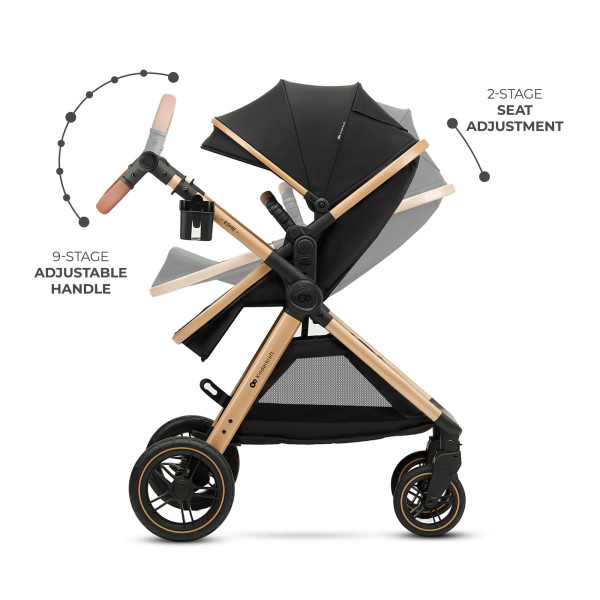 Универсальная коляска 3 в 1 Kinderkraft Esme Pro Pure Black.
