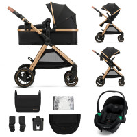 Универсальная коляска 3 в 1 Kinderkraft Esme Pro Pure Black (KSESME00BLK300N)