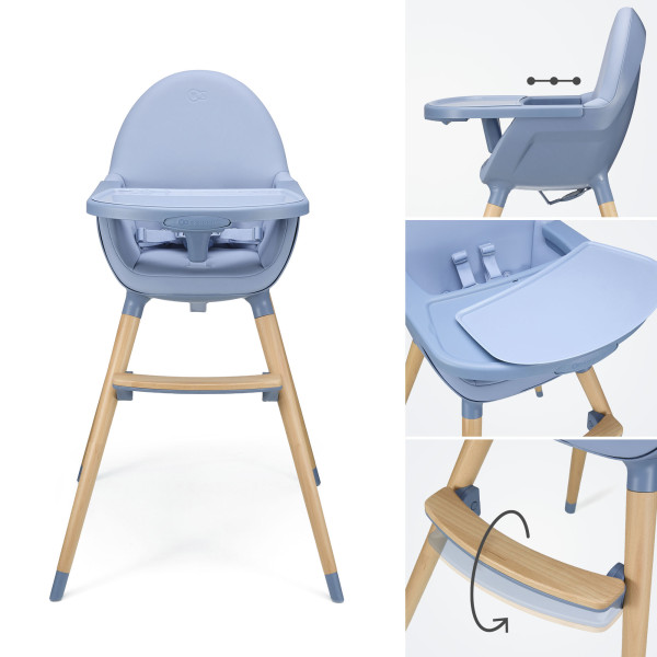 Стульчик для кормления 2 в 1 Kinderkraft Fini 2 Nordic Breeze (KHFINI02NOR0000)