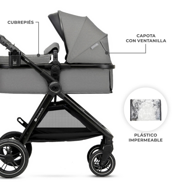 Универсальная коляска 2 в 1 Kinderkraft Esme Grey (KSESME00GRY2000)