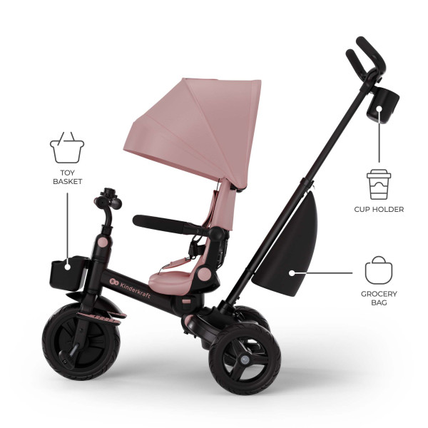 Трехколесный велосипед Kinderkraft Aveo 2 Plus Pink (KRAVEO02PNK0000)