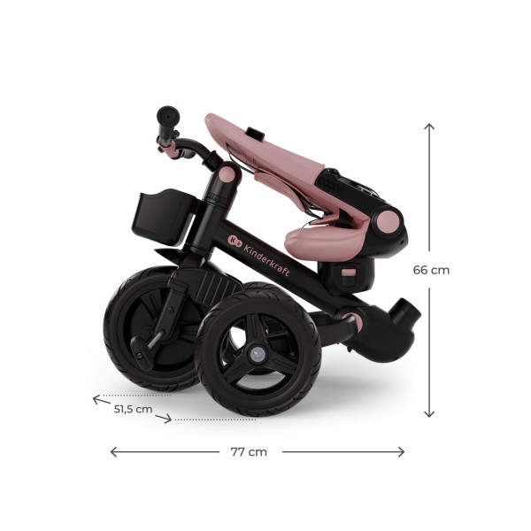 Трехколесный велосипед Kinderkraft Aveo 2 Plus Pink (KRAVEO02PNK0000)