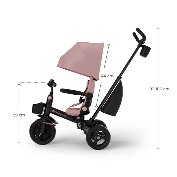 Трехколесный велосипед Kinderkraft Aveo 2 Plus Pink (KRAVEO02PNK0000)