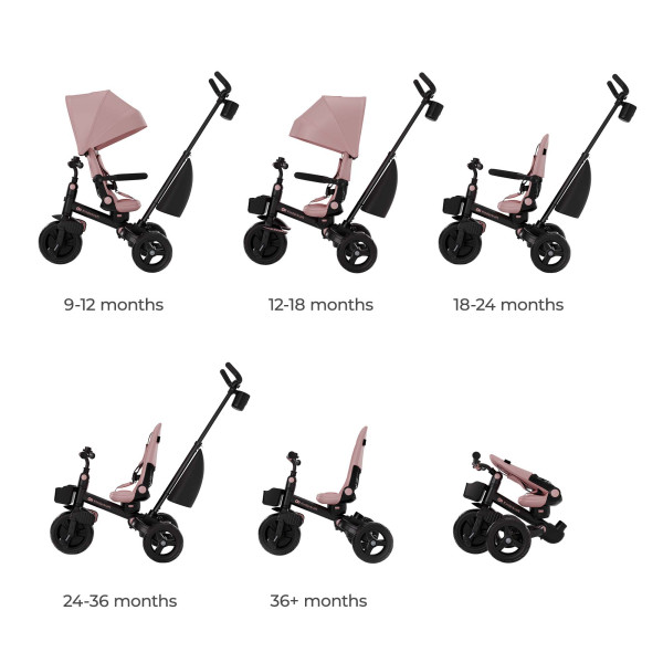 Трехколесный велосипед Kinderkraft Aveo 2 Plus Pink (KRAVEO02PNK0000)