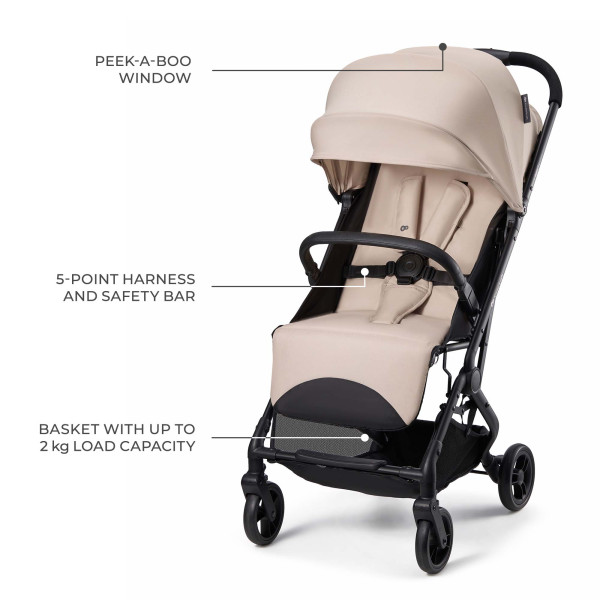 Прогулочная коляска Kinderkraft Indy 3 Misty Beige (KSINDY03BEG0000)