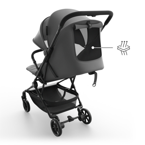 Прогулочная коляска Kinderkraft Nebo Platinum Grey Beige (KSNEBO00GRY0000)