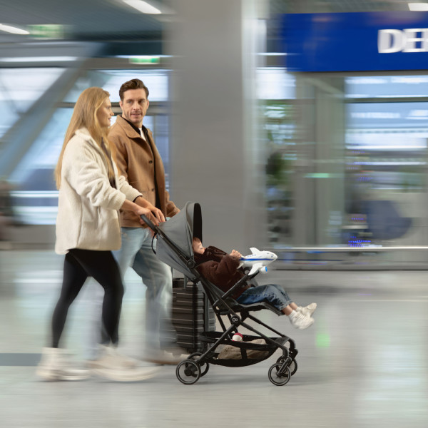 Прогулочная коляска Kinderkraft Nebo Platinum Grey Beige (KSNEBO00GRY0000)