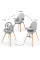 Стульчик для кормления 2 в 1 Kinderkraft Fini Up Grey (KHFINIUPGRY0000)