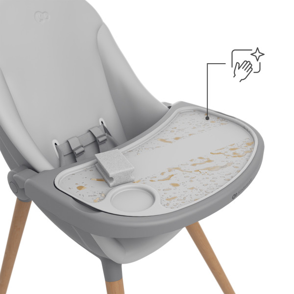 Стульчик для кормления 2 в 1 Kinderkraft Fini Up Grey (KHFINIUPGRY0000)