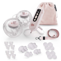 Двойной электрический молокоотсос Kinderkraft GentleFlow Pink (KEGEFL00PNK0000)
