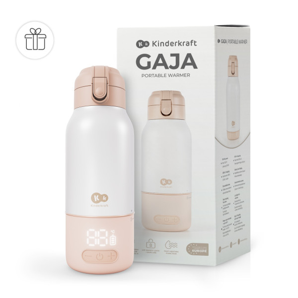 Портативный подогреватель для молока и термос 2-в-1 Kinderkraft Gaja Beige (KEGAJA00BEG0000)