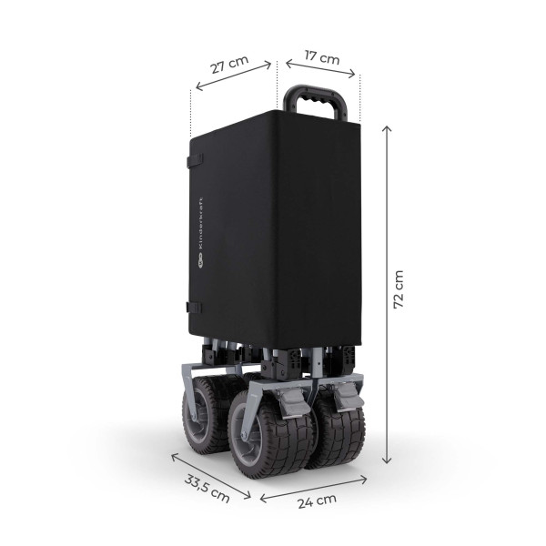 Складная туристическая тележка Kinderkraft Rollster Mystic Black (KSROLL00BLK0000)