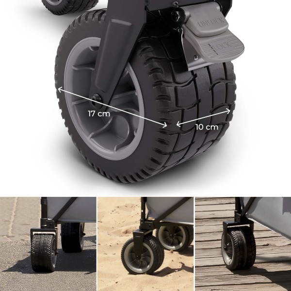 Складная туристическая тележка Kinderkraft Rollster Mystic Black (KSROLL00BLK0000)