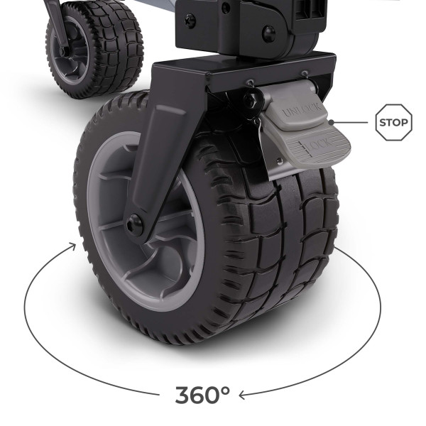 Складная туристическая тележка Kinderkraft Rollster Mystic Black (KSROLL00BLK0000)