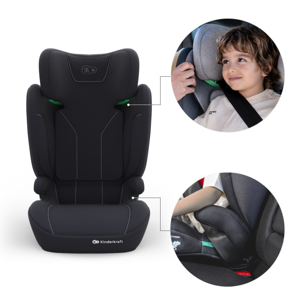 Автокресло Kinderkraft i-Spark 2 Plus i-Size Black (KCISPA02BLKPL00)