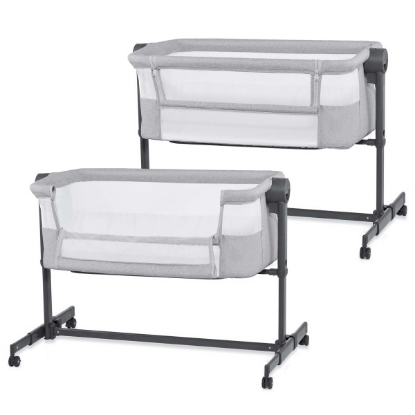 Приставная кровать-люлька Kinderkraft Nestee Up 2 Light Grey (KLNEE002LGR0000)