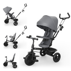 Трехколесный велосипед Kinderkraft Aston 2 Plus Grey (KRASTO02GRYPL00)