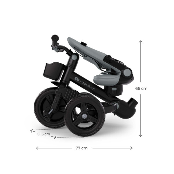 Трехколесный велосипед Kinderkraft Aveo 2 Plus Grey (KRAVEO02GRY0000)