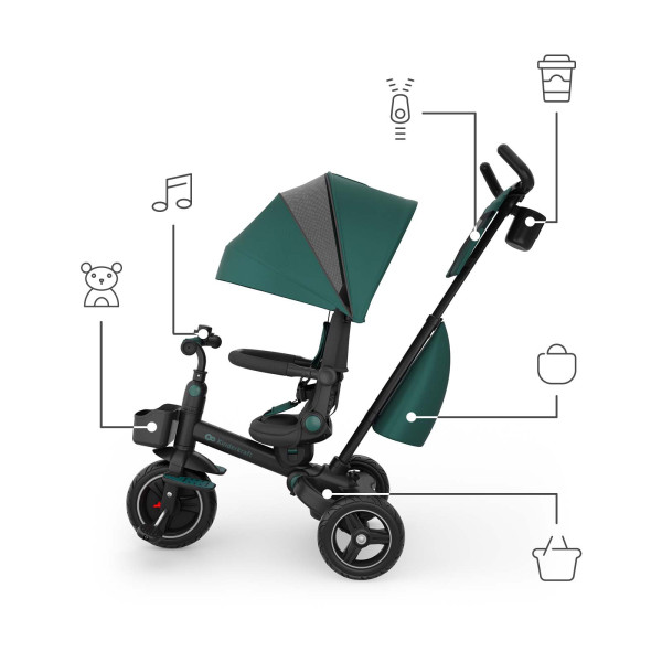 Трехколесный велосипед Kinderkraft Spinstep 2 Plus Green (KRSPST02GREPL00)