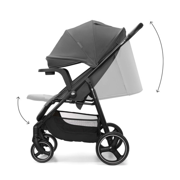 Прогулочная коляска Kinderkraft Trig 3 Tray Grey (KSTRIG03GRY000T)