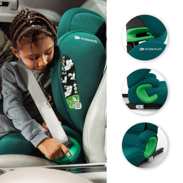 Автокресло Kinderkraft Junior Fix 2 Plus i-Size Green (KCJUFI20GREPL0N)