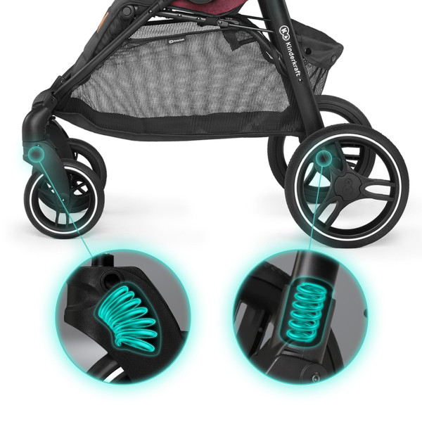 Прогулочная коляска Kinderkraft Grande LX Black (KKWGRANBLK00LX)