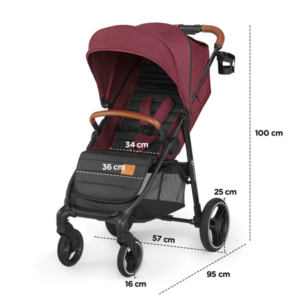 Прогулочная коляска Kinderkraft Grande LX Black (KKWGRANBLK00LX)